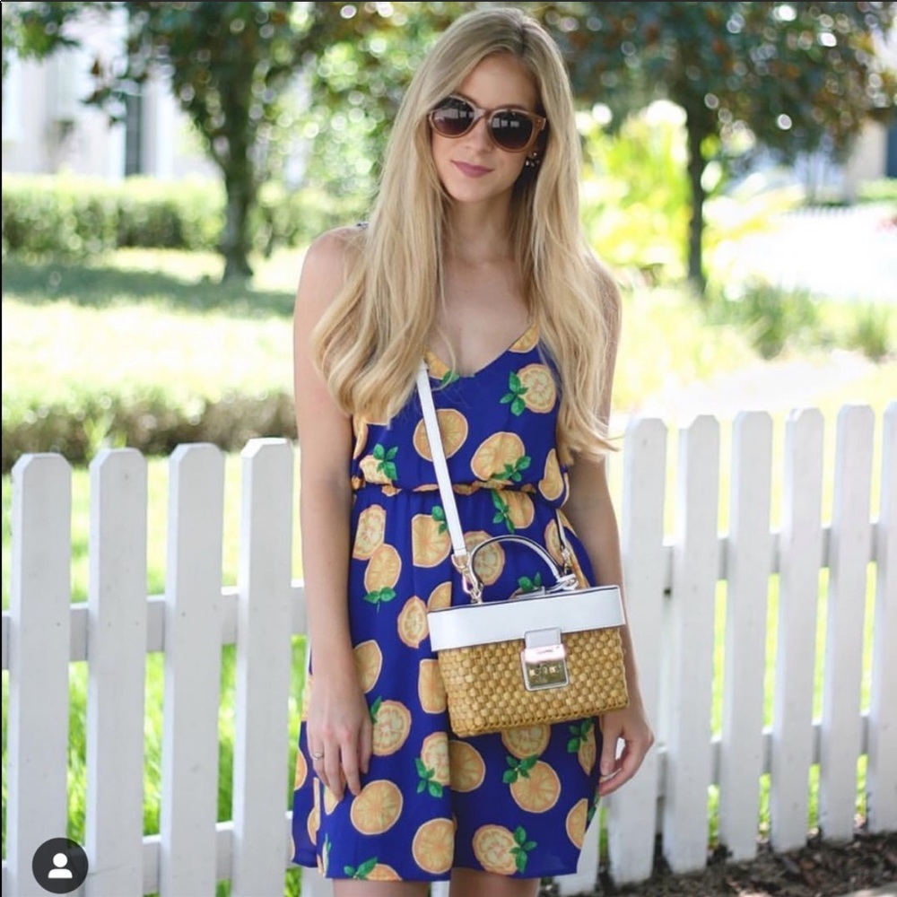 Everly High- Neck oranges dress